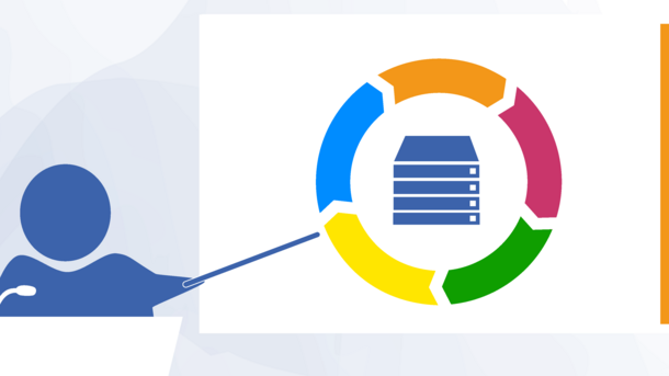 Symbolic image: presentation on research data management